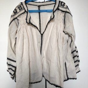 Hand-knit in Mexico. 100% cotton tunic. Size Small